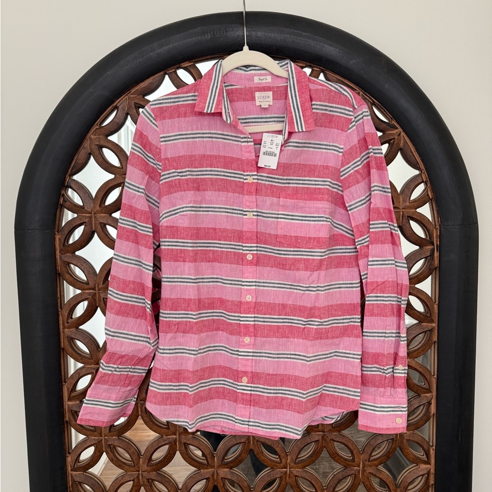 J. Crew Perfect Fit Linen Shirt